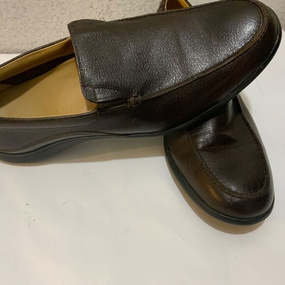 Cole Haan Men Shoe Dalton II Gore Size 9.5 M  Brown Leather Loafers - Picture 4 of 15